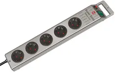 brennenstuhl Multiprise "Super-Solid" 5 prises, argent