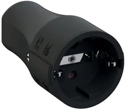 BACHMANN Schutzkontakt Montagekupplung, schwarz