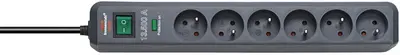 brennenstuhl Prolongateur multiprise "Eco-Line", 6 prises
