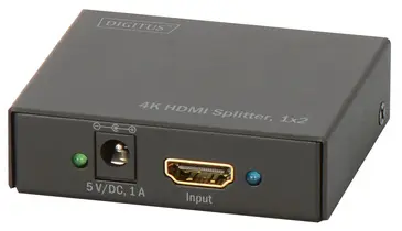 DIGITUS répartiteur 4K HDMI, 2 ports, lecture simultané,noir