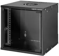 LogiLink Coffret mural 10" SoHo, monté, 4 U, noir