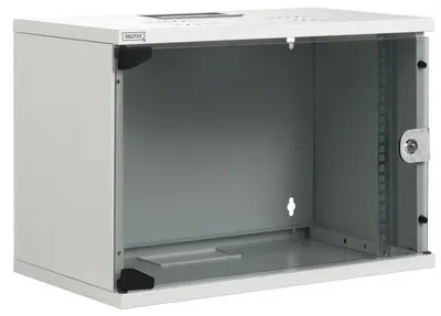 DIGITUS Coffret mural 19" SoHo, 9 U, démonté, gris