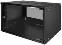 LogiLink Coffret mural 19" ECO, 6 U, assemblé, noir