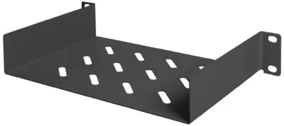 DIGITUS Etagère 10", 1U, noir RAL 9005