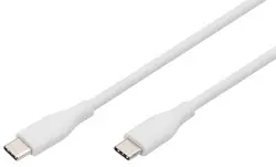 DIGITUS Câble USB 2.0 en silicone, USB-C, 1,0 m, blanc