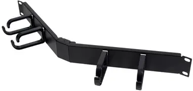 LogiLink Panneau guide-câbles 19", 1 U, courbé, noir