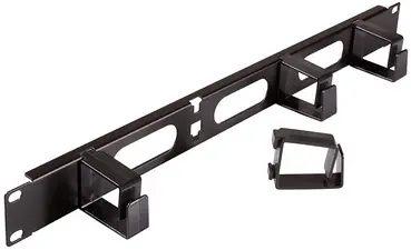LogiLink Panneau passe-câbles 19", 1 U, avec 4 boucles