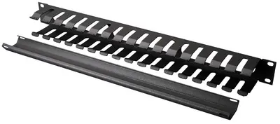 DIGITUS cage de gestion de câble, 1U, noir (RAL 9005)