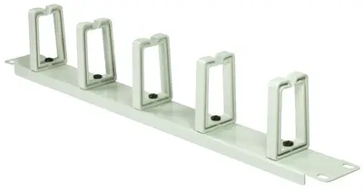 LogiLink Panneau de gestion de câbles 19", 1 U, 5 anneaux en