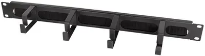 LogiLink Panneau guide-câble 19", 1 U, 4 étriers guide-câble