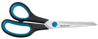 WESTCOTT Ciseaux Easy Grip, longueur: 210 mm, pour gauchers