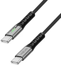 LogiLink USB 3.2 Kabel mit LED, USB-C - USB-C Stecker, 1,0 m