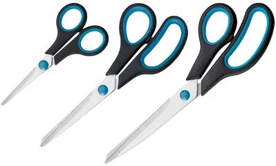 WESTCOTT Ciseaux Easy Grip, lot de 3