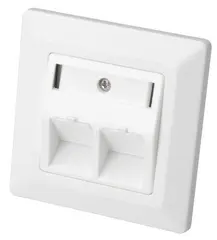 DIGITUS Boîtier vide pour module Keystone,1 port, blanc pur