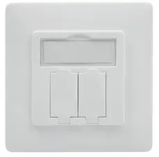 DIGITUS Boîtier vide pour module Keystone, 2 compartiments