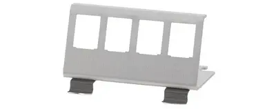 LogiLink Support de fixation pour 4 modules Keystone, inox