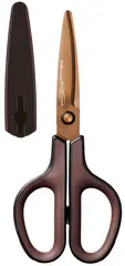 PLUS JAPAN Ciseaux universels FITCUT CURVE Titanium, marron