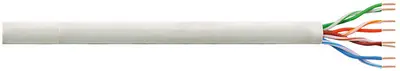 LogiLink Câble Patch, Cat. 6, U/UTP,  305 m, gris clair