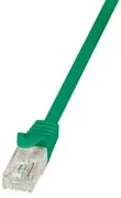 LogiLink Câble patch, Cat. 5e, U/UTP, 2,0 m, vert, gaine en