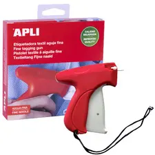 APLI Pistolet textile à aiguille fine, rouge/blanc