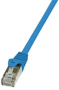 LogiLink Câble Patch, Cat. 5e, F/UTP, 5 m, bleu, gaine en