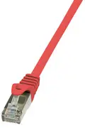 LogiLink Câble Patch, Cat. 5e, F/UTP, 7,5 m, rouge, gaine en