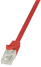 LogiLink Câble patch EconLine, Cat. 6, U/UTP, 0,25 m, rouge