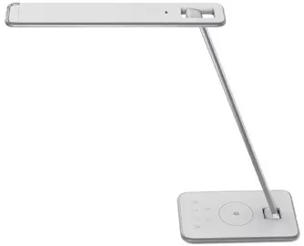 UNiLUX Lampe de bureau à LED JAZZ, blanc / gris métallisé