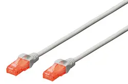 DIGITUS Câble de brassage, Cat. 6, U/UTP, 15,0 m, gris