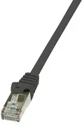 LogiLink Câble patch, Cat. 6, F/UTP, 2,0 m, noir, gaine en