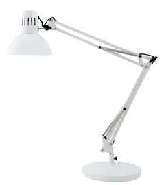 ALBA Lampe de bureau LED "ARCHI", pince/socle, blanc