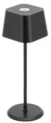 Securit Lampe de table LED rechargeable MALTE, noir