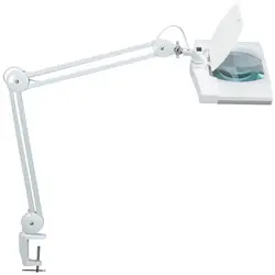 MAUL Lampe loupe à LED MAULvitrum, avec pince, blanc
