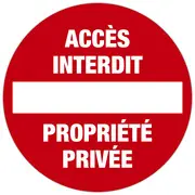 EXACOMPTA Panneau de signalisation "Accès interdit