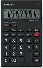 SHARP Calculatrice de bureau EL-125 TWH, solaire/pile