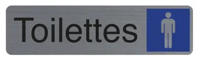 EXACOMPTA Plaque de signalisation "Toilettes Homme