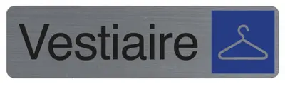 EXACOMPTA Plaque de signalisation "Vestiaire