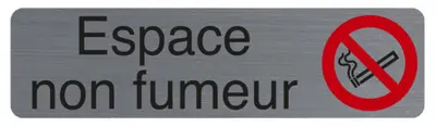 EXACOMPTA Plaque de signalisation "Espace non fumeurs