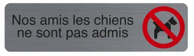 EXACOMPTA Plaque de signalisation "Nos amis les chiens