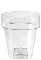tera Pot de fleurs "Porto 16", transparent