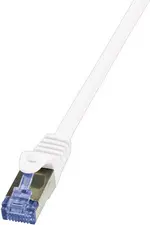LogiLink Câble patch, Cat. 6A, S/FTP, 0,5 m, blanc