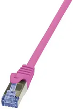 Logilink Câble patch, Cat. 6A, S/FTP, 3 m, rose