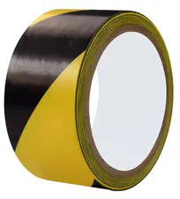 rillprint Bande de marquage au sol, 50 mm x 33 m, jaune/noir