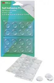 3M Bumpon Pastilles anti-bruit/anti-glisse,transparent,carré
