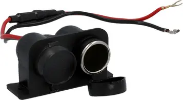 cartrend Prise de courant double, 6 & 12 V, max 8 A chacun