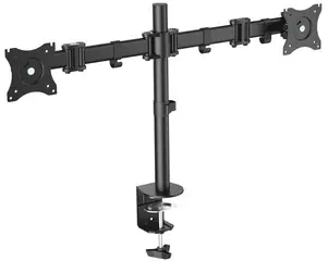 DIGITUS Support double écran universel, fixation par serrage