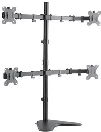 LogiLink Bras support pour 4 écrans, avec socle, noir
