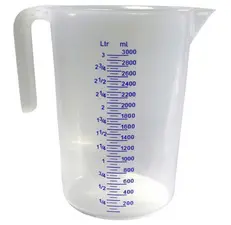 IWH Pichet gradué, contenu: 3 litres, transparent