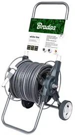 Bradas Dévidoir de tuyau WHITE SILVER PLUS, kit, 1/2", 30 m