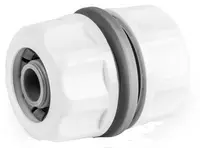 Bradas Connecteur de tuyau WHITE LINE, 3/4" sur 1/2", blanc